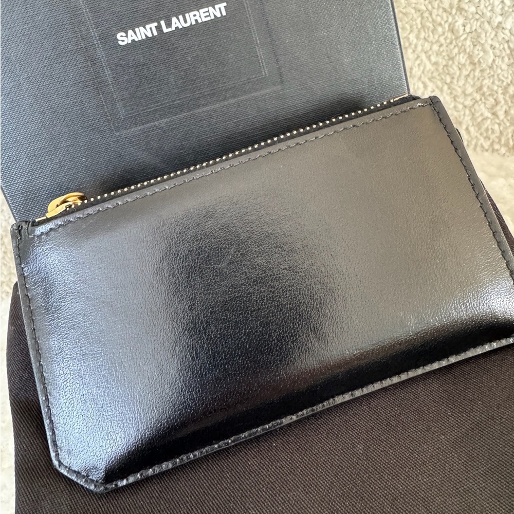 Saint Laurent Black Card Holder - Picture 8 of 11